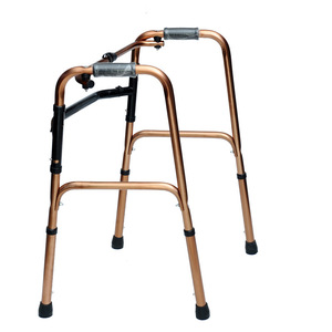 Déambulateur pliable en alliage d'aluminium avec roues, aide à la réadaptation pour personnes handicapées - Product Image 3