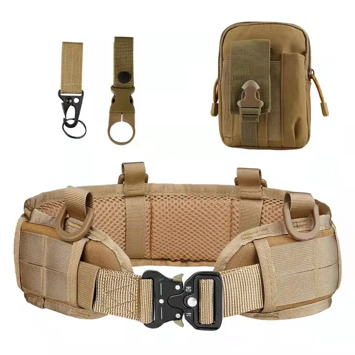 Neue Herren verstellbare Outdoor MOLLE Tactical Belt Taillen packung Set Universal verdickter Nylon gürtel