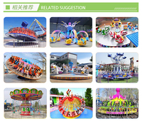 Manège à haute intensité émotionnelle à vendre |   Manège professionnel Brave Flying Turntable pour parcs d'attractions avec certifications CE/ASTM