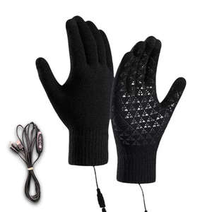 Gants chauffants électriques d'hiver, écran tactile, gants chauds pour moto/vélo, conduite en plein air, ski, mitaines chauffantes USB, sans batterie - Product Image 2