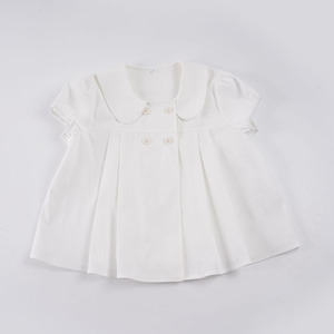 เสื้อเบลาส์แขนสั้นคอปีเตอร์แพนทรงเอ-ไลน์สไตล์สาวหวาน - Product Image 2