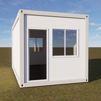 Maison conteneur de style artisanal à construction rapide pour bureau de chantier et logement des travailleurs avec espace combiné
