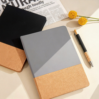 Carnet de notes en cuir PU rouge avec reliure personnalisée, format A5, pour écriture manuscrite, idéal comme cadeau, journal ou agenda – Vente en gros