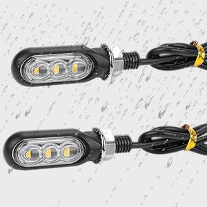 Luz Intermitente LED Mini Impermeable para Motocicleta, Indicador Trasero Universal de 3 LED - Product Image 5