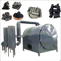 Four de carbonisation sans fumée à flux d'air horizontal pour bois, bambou, déchets de noix de coco et charbon de bois