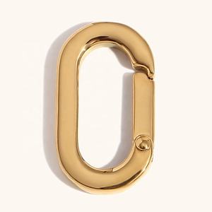 डिंगरन स्टेनलेस स्टील के गहने सामान गहने मार्किंग के लिए सोने की प्लेटेड हूप चरस बकल - Product Image 5