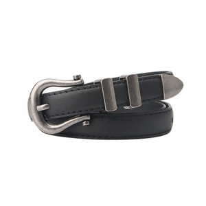 <span class=keywords><strong>Ceinture</strong></span> de style rétro pour femmes de 2cm de large, <span class=keywords><strong>ceinture</strong></span> fine mode couleur argent antique, boucle ardillon en alliage, robe <span class=keywords><strong>chic</strong></span> et décontractée, ceintures de pantalons en PU - Product Image 5