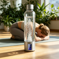 Bouteille d'hydrogène intelligente MYVOES FQ28 la plus vendue, 500 ml, générateur d'H2 moléculaire par électrolyse, contrôle par application, pression réglable, pour maison, voiture/camping-car