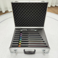 Diapasons en cristal de quartz Solfeggio pour la guérison sonore, instruments de méditation avec sac pour bain spirituel - Vente en gros