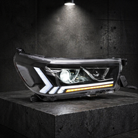 Faro LED de Alta Luminosidad para Toyota Hilux 2015-2019, Solución de Proyección para Visión Nocturna, Ensamblaje de Faro Delantero, Actualización Plug and Play