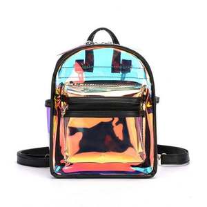 Fashion <b>Mini</b> Women Laser Transparent <b>Backpacks</b> Holographic PVC Jelly <b>Backpack</b> for Girls - Product Image 1