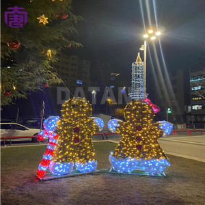 Programmable LED Animated Elf Nutcracker Motif Light Commercial Christmas  - Product Image 5