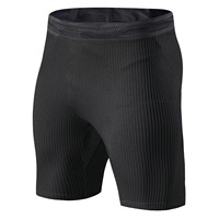 Shorts de compression pour marathon à taille mi-haute, respirants, à séchage rapide et très extensibles pour hommes – Sportifs et professionnels pour la course et le fitness