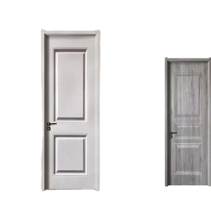 Wpc עור pvc למינציה עץ האפר לבן דלת פורניר מן הספק סין - Product Image 2