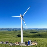 Installation facile, faible consommation d'énergie, puissance personnalisée, silencieux, éolienne à axe horizontal de 50 kW, 3 pales, diamètre de 12,6 m