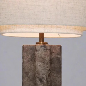 Lampe de table en lin Takai E27 220V, source de lumière LED pour salon et chevet - Product Image 3