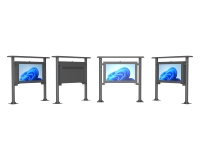 Affichage numérique extérieur professionnel, écran LCD, design étanche, revêtement anti-reflet, luminosité 2000CD, montage VESA