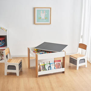 <span class=keywords><strong>ชุด</strong></span><span class=keywords><strong>โต๊ะ</strong></span>และเก้าอี้<span class=keywords><strong>เด็ก</strong></span><span class=keywords><strong>โต๊ะ</strong></span>4 in 1สำหรับ<span class=keywords><strong>เด็ก</strong></span>วัยหัดเดินพร้อมลิ้นชักเก็บของโต๊ะกิจกรรมไม้สำหรับ2 in 1<span class=keywords><strong>โต๊ะ</strong></span>ถอดออกได้ชั้นหนังสือ - Product Image 3