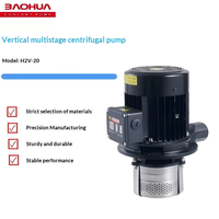 Pompe à eau verticale H2V pour machine-outil, pompe centrifuge multi-étages en acier inoxydable, pompe de refroidissement triphasée 380V à haute pression