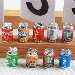 Mini bebida resina simulación Mini lata ornamento DIY caja del teléfono móvil tablero de estacionamiento Material botella pequeña tienda de conveniencia - Product Image 1