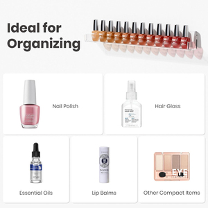 Support mural en acrylique transparent pour le <span class=keywords><strong>rangement</strong></span> de rouges à lèvres et d'huiles essentielles, présentoir pour vernis à ongles - Vente en gros - Product Image 5