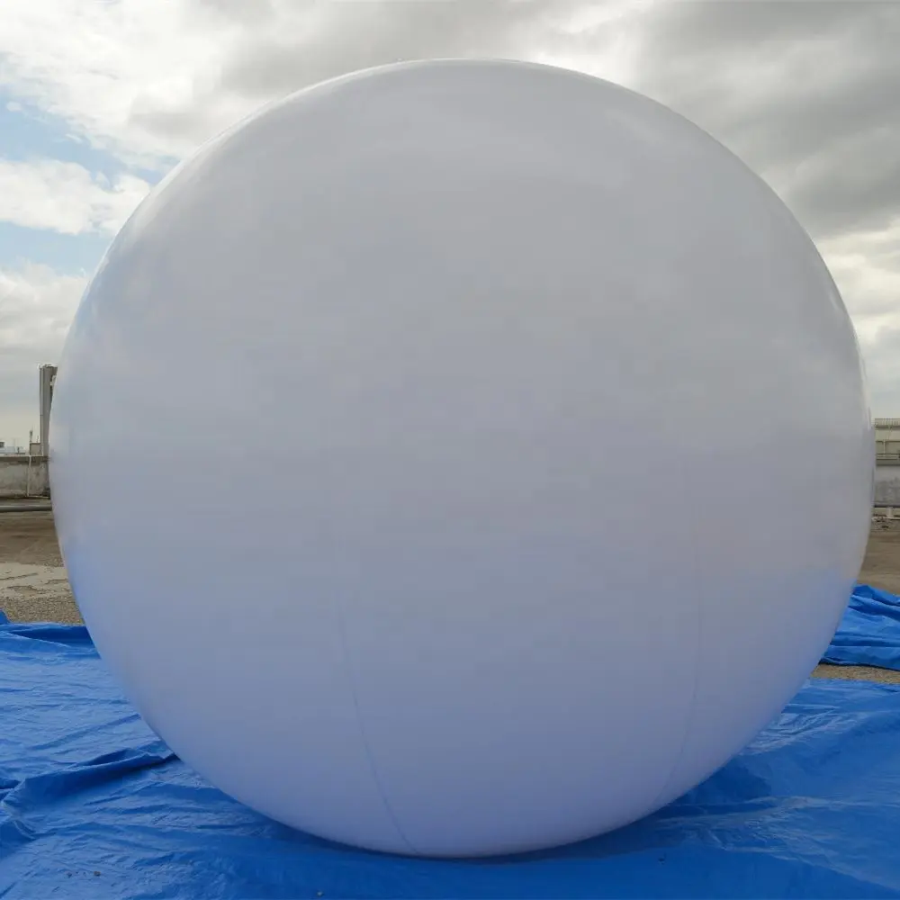 Globo de helio blanco volador, hinchables, publicidad, novedad, 2019