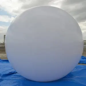 2019 新广告充气巨大飞行白色氦气气球