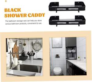 Étagères murales en aluminium <span class=keywords><strong>pour</strong></span> salle de bain, étagère de <span class=keywords><strong>douche</strong></span>, support de rangement mural - Product Image 3