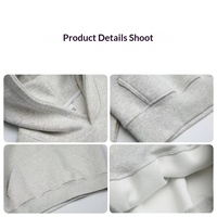 Sweat à capuche court style américain 450G tendance pour hommes et femmes, coupe ample, marque de mode, grandes tailles