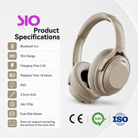 Audífonos Inalámbricos Jerry Chip IP65 5.4 8H de Reproducción, con Conector AUX de 3.5mm, HiFi, Sobre la Oreja
