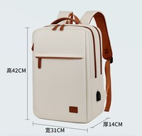 Tas Ransel Unisex untuk Perjalanan dan Santai Desain Modis dan Minimalis Cocok untuk Sekolah dan Laptop