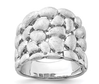 Anello Personalizzato in Argento Sterling 925 Placcato Rodio, Lucido e Satinato, Gioiello da Uomo alla Moda per Matrimonio