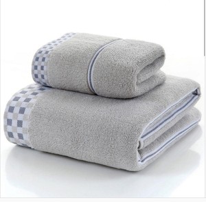 Phong cách tối giản bông khăn tắm đơn giản màu đồng bằng Mô hình du lịch khách sạn Khăn tắm áo choàng tắm cắm trại phòng tập thể dục tắm tấm - Product Image 6