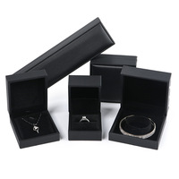 Boîte à bijoux personnalisée de luxe avec logo personnalisé, collier, bracelet, bague, boîte à bijoux en velours, ensemble de boîtes d'emballage pour bijoux