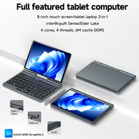 Vente chaude 8 "en trois dimensions 180 écran rotatif 8 pouces petit ordinateur portable poche tablette écran tactile ordinateur portable Mini ordinateurs portables