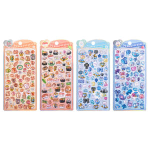 Наклейки 3D-рельефные №166 BKE 01-04 с изображением медвежонка, кролика и морской сцены на хлебе. - Product Image 6