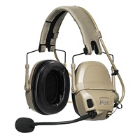 Casque anti-bruit tactique numérique FCS AMP avec micro pour la protection auditive lors du tir