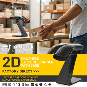 Lecteur de codes QR Xincode, scanner de codes-barres portable, lecteur de codes QR, scanner de codes-barres 1D 2D sans fil, pistolet de numérisation pour supermarché - Product Image 1