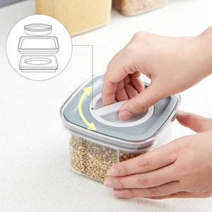 Contenedores de almacenamiento de alimentos para perros apilables con tapas, latas selladas de plástico, tarros de despensa herméticos para conservación de arroz y cereales - Product Image 3