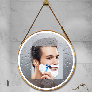 Miroir <span class=keywords><strong>de</strong></span> <span class=keywords><strong>salle</strong></span> <span class=keywords><strong>de</strong></span> <span class=keywords><strong>bain</strong></span> LED décoratif moderne et minimaliste avec sangle <span class=keywords><strong>de</strong></span> <span class=keywords><strong>suspension</strong></span> et commande tactile pour coiffeuse, hôtel, <span class=keywords><strong>salle</strong></span> <span class=keywords><strong>de</strong></span> maquillage, maison - Product Image 3