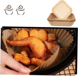 Papel de Hornear Antiadherente de Doble Cara de 16 cm con Orificios para Air Fryer, Pan, Vapor, Fritura y Asado Doméstico - Product Image 4