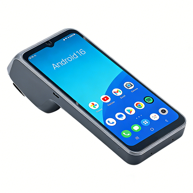 Portable Android 16 POS Terminal With 58mm Thermal Printer NFC QR Payment 4G WiFi 7.7V/3400mAh Battery for Retail