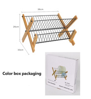 Égouttoir à vaisselle pliable en acier, plastique et bambou pour cuisine, support de rangement de comptoir, personnalisable, conception OEM, organisation de cuisine