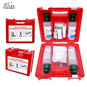 Lavaojos de Emergencia Portátil, <span class=keywords><strong>Kit</strong></span> de Primeros Auxilios y Lavaojos para Personas, Estación de Lavado de Ojos con Doble Botella - Product Image 2