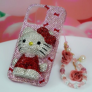 Cover Personalizzabile Carina Kawaii con Brillantini per iPhone 15 16 Pro, Custodia Rosa con Orsetto <span class=keywords><strong>di</strong></span> Cristallo, Antiurto in Silicone per Telefono Cellulare - Product Image 6