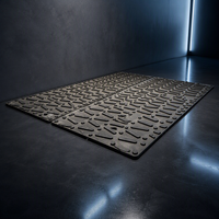 Tapis de protection du sol en PE haute résistance - Capacité de charge de 150 tonnes, résistant aux UV, épaisseur de 25 à 40 mm pour la construction et les événements