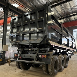 Semi-remorque benne basculante grande capacité <span class=keywords><strong>100</strong></span> tonnes 44 mètres cubes 3 4 6 essieux pour projets de transport lourd - Product Image 1