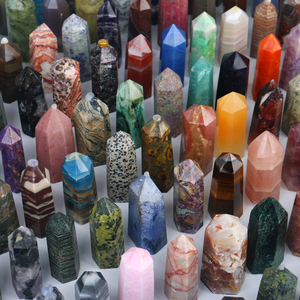 Bán buôn chữa bệnh tự nhiên pha lê phong thủy đá Rose <span class=keywords><strong>Quartz</strong></span> điểm Wand tháp cho dector - Product Image 2