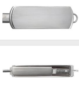 2023 stik memori Mini, OTG <span class=keywords><strong>Dual</strong></span> Port USB <span class=keywords><strong>Flash</strong></span> Drive 16GB ke 64GB untuk ponsel Android 3.0 tipe-c U Disk USB OTG bahan logam - Product Image 4