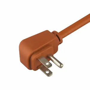 YUYAO,ZHENJIA, 3*18AWG 125V 10A OEM approved used in American US Canada market 3 pin plug ac power cable